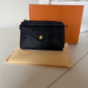 Designer look alike black mini wallet
